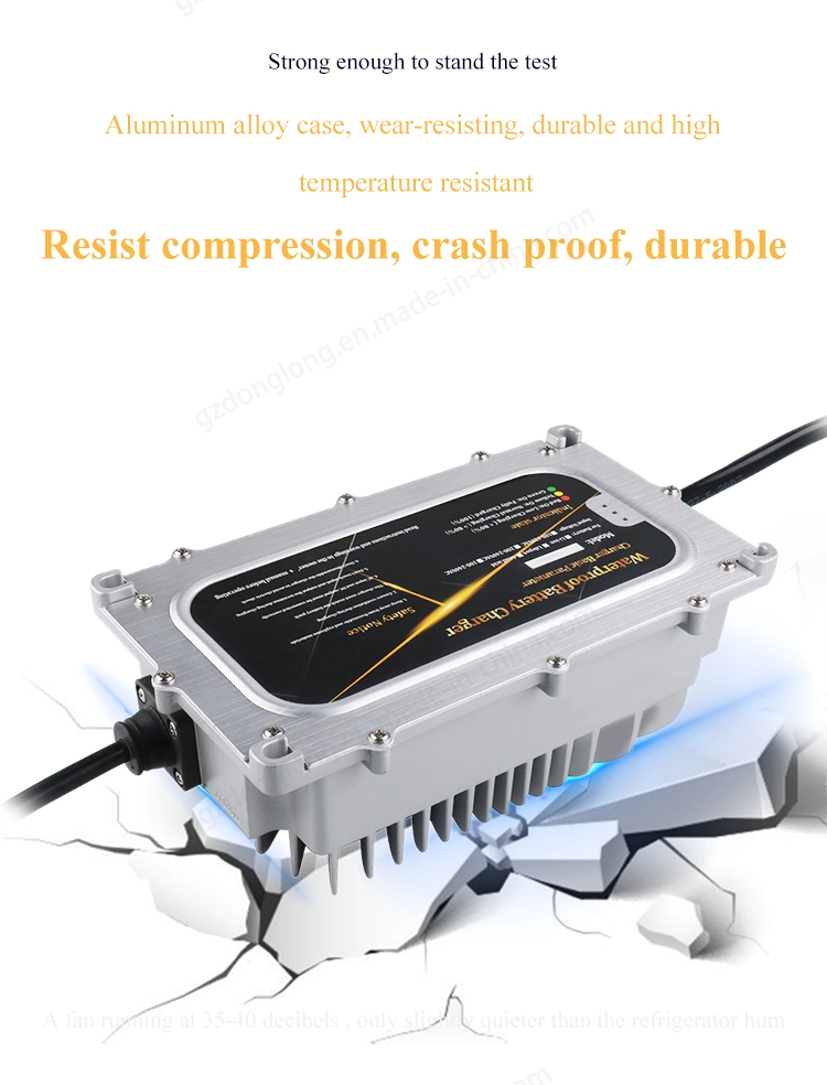 600W 48V8a Lipo LiFePO Li-ion Lead Acid Battery Charger for Lawn Mover E-Rickshaw Electric Tricycle