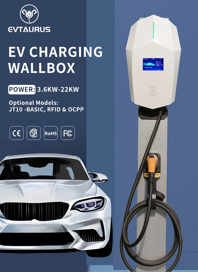 2023 Hot Selling 11kw Automotive Battery Powered Electric Vehicle Charging Station APP Controlled Electric Vehicle Charger