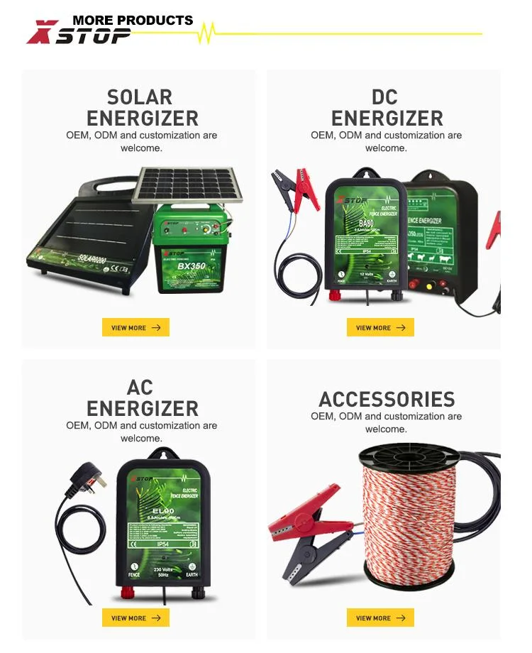 Poulty Equipment Electric Fence Charger Powered by 230V 1.0j with Plug AC Energizer CE Rosh