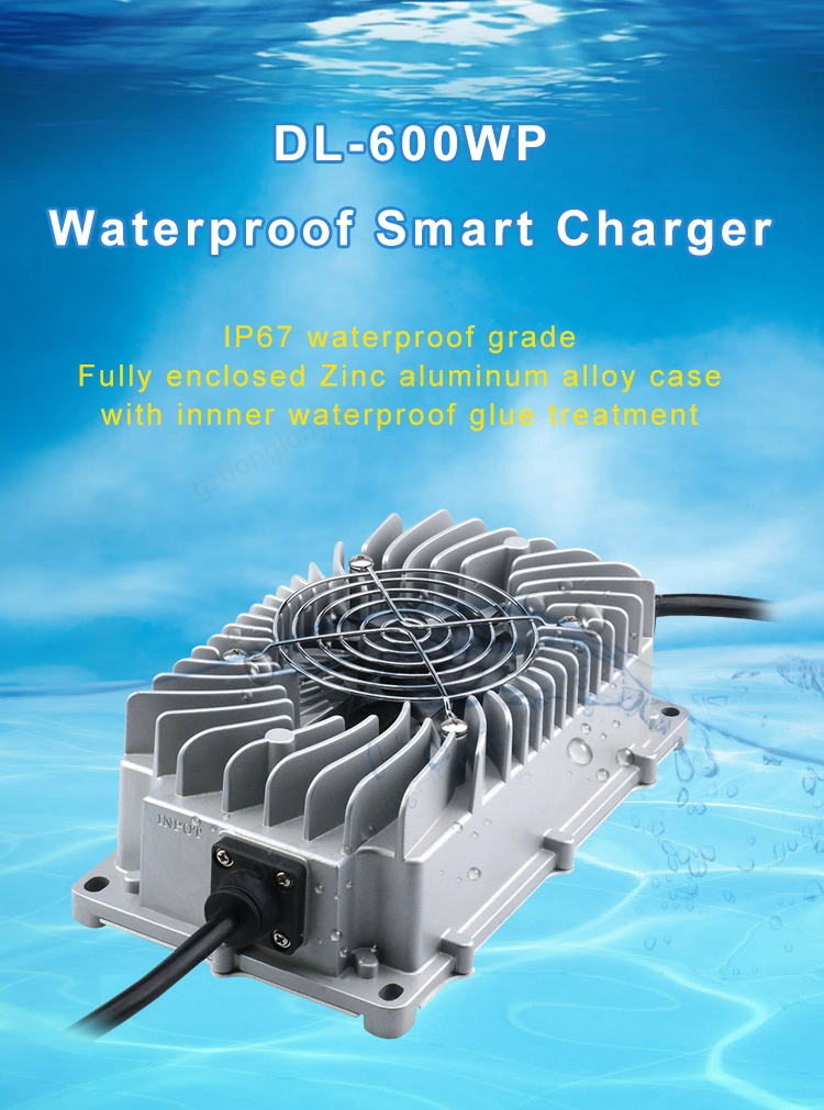 Dlon Charger Waterproof 24V 15A 29.2V 29.4V Lipo Li-ion Lead Acid Chargers for Boat Batteries
